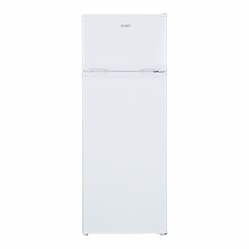 SVAN Frigorífico 2 Puertas Blanco SF145501E. Capacidad 206 Litros, Puerta Reversible, Bajo Nivel Sonoro, Eficiencia Energética Clase E