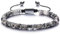 JSDDE Labradorit Armband Edelsteine Armband Geflochten einstellbar Perlenarmband Glücksbringer Geschenk für Valentinstag Muttertag Geburtstag