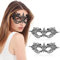 Andibro Schwarze Maskenball Spitzenmaske, 2 Stück Venezianische Maske Spitze für Damen Sexy Lace Augenmaske Maskerade Maske für Halloween Karneval Abschlussball Party Kostüm Ball Masken