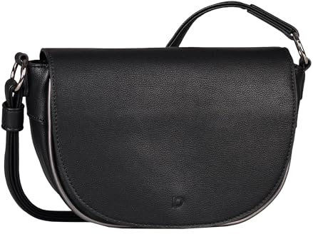 TOM TAILOR Denim Alessa Damen Satteltasche Umhängetasche Klein Schwarz