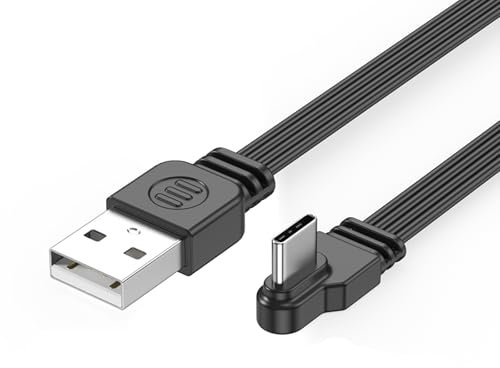 USB to Type C Data Cable High Speed 2A Charge High Speed 480Mbps Data Sync Bendable 90°/Straight Head Connector Wire Line