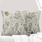 ECZOIL 2er Set Kissenbezug für 50x50 cm, Bunt Pflanzen Blumen Muster Kopfkissenbezug mit Reißverschluss, für Wohnzimmer Sofa Schlafzimmer-Vintage Blume