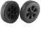 Lot de 2 roues de barbecue en plastique de 17,8 cm - Pièces de rechange pour barbecues à gaz Charbroil - Installation facile - Accessoires de barbecue (170 mm)
