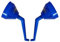 Unibos 2PCs 160mm Fuel Funnel For Oil Can, Blue Plastic Angled Petrol Funnel