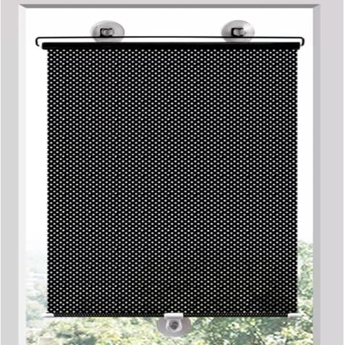 Sonnenschutz Rollos Mit Saugnäpfen,Verdunkelungsrollo,Sichtschutz Fensterrollo Rollo,Für Zuhause Büro Auto Küche Ohne Bohren Hitzeschutz Höhenverstellbar Leicht zu tragen