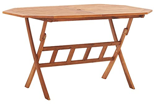 Myheimly Gartentisch Klappbar 135x85x75 cm Massivholz Akazie