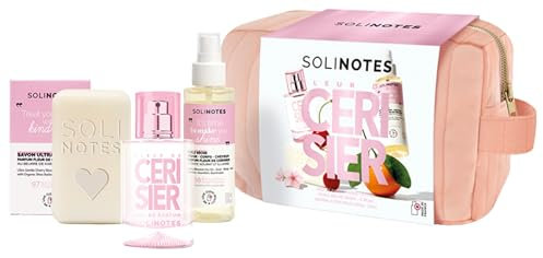 Estuche Flor de Cerezo Eau de Parfum 50ml + Jabón 100g + Aceite Seco 100ml Solinotes