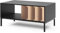 Vicco Couchtisch Eliza, Schwarz/Eiche, 90 x 50 cm mit Schublade