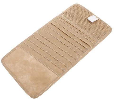 Alipis Auto Cd Holder Car Bins Sun Visor Cd Case Holder Car Glasses Case Pouch Visor Sunglass Organizer