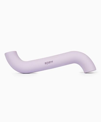 Apaw Rubber Bone, Kauknochen für Hunde, Langlebiger Kauknochen aus Gummi, Spielzeug für mittlere und größere Hunde, Hundespielzeug zum Denken und Belohnen (Lavender)