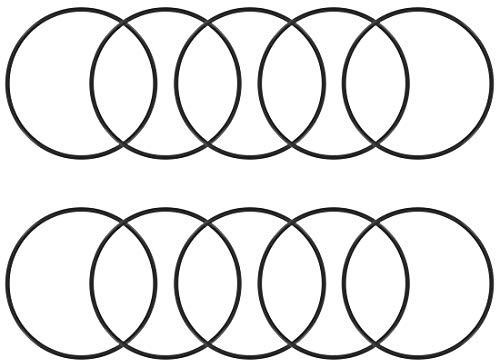 O-Ring aus Nitrilkautschuk, 60 mm Innendurchmesser, 64 mm Außendurchmesser, 2 mm Breite, rund, 10 Stück