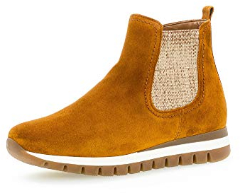 Gabor Femme Bottines, Dame Bottines Chelsea,Bottes,Demi-Bottes,Bottes à la Cheville,Bootie,enfilez des Bottes,Plat,Cayenne (Micro),37.5 EU / 4.5 UK