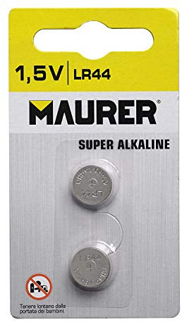 MAURER Pila Boton Alcalina LR44 (2 piezas)