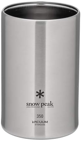 Snow Peak Shimo Dosenkühler 350, Edelstahl, doppelwandiger Isolierbecher für Zuhause, Camping & Outdoor