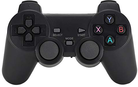 Mando Inalámbrico para PS3, Controlador de Juego Universal con Doble vibración & Receptor USB 2.4Ghz, Wireless Gamepad Joystick para PC/TV/TV Box/Computadora/Teléfono Móvil/Android