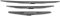 Essuie Glace C3, 3PCS / Set Soft Rubber Layer Scheibenwischerblatt vorne und hinten für C3 Mk1 Modelle 2002-2008