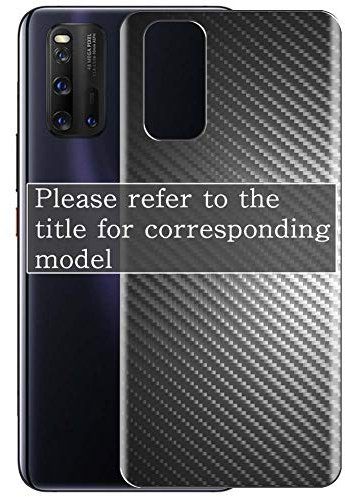 Vaxson 2 Stück Rückseite Schutzfolie, kompatibel mit docomo MEDIAS U N-02E / N-02E ONE Piece NEC, Backcover Skin - Carbon Schwarz [Nicht gehärtetem Glas/Nicht Front Displayschutzfolie]