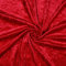 Hans-Textil-Shop Stoff Meterware Pannesamt Samt - 1 Meter, Karneval, Fasching, Bekleidung, Tischdecken, Kissen (Rot)