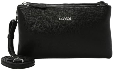 L.CREDI Women's Ella Handbag, schwarz