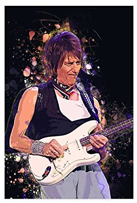 Jeff Beck Musik-Poster / Poster, Musikkunst, Promi-Poster, 5, Leinwand, Schlafzimmer, Dekoration, Sport, Landschaft, Büro, Raumdekoration, Geschenk, ungerahmt: 30 x 45 cm