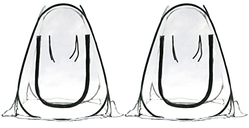 Gardzen 2er-Pack 68,6 x 68,6 x 78,7 cm Pop-Up-Gewächshaus, tragbare Pflanzenblumen, Mini-Gewächshaus-Abdeckung für den Außen- und Innenbereich