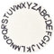 Warmhm Runder Buchstaben-Teppich ABC-Baby-Teppich Runder Alphabet-Matten-Bodenbereich Teppiche Warm Weich für Kinderzimmer Kinder Kleinkinder Schlafzimmer