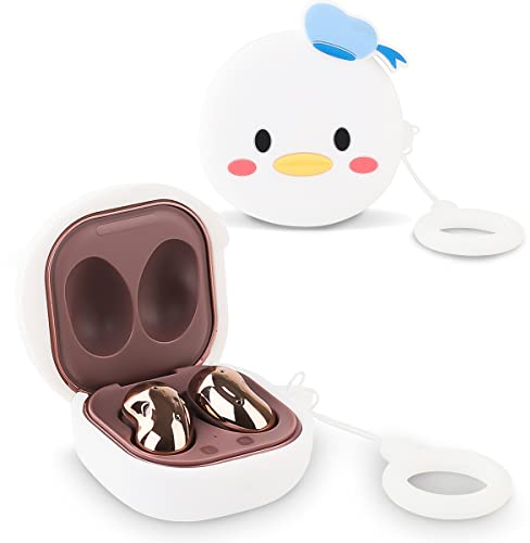Funda para Samsung Galaxy Buds2 Pro (2022), Galaxy Buds 2 (2021), Galaxy Buds Pro (2021), Galaxy Buds Live (2020), XMBYGY Funda de Silicona con Llavero para Auriculares Galaxy Buds (Donald)