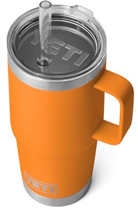 YETI Rambler 25 Oz Straw Mug King Crab Orange