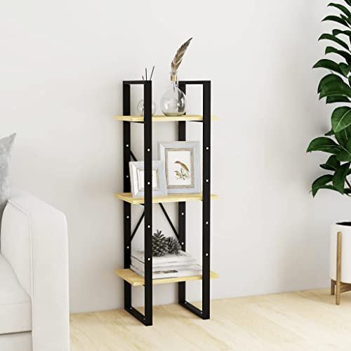 Standregal Bücherregal Leiterregal Stufenregal, Bücherregal 3 Fächer 40x30x105 cm Massivholz Kiefer Multifunktionale Regal für Aufbewahrung und Präsentation