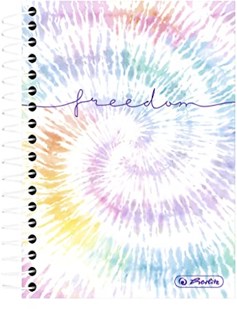 Herlitz Spiral-Notizbuch A6, kariert, 200 Blatt, Motiv: New Batic Freedom