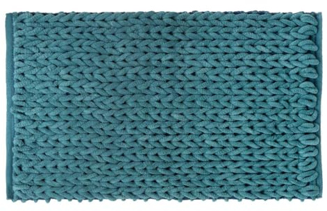 H confort xl Teppich dick, 50 x 75 cm, Petroleum, Petrol