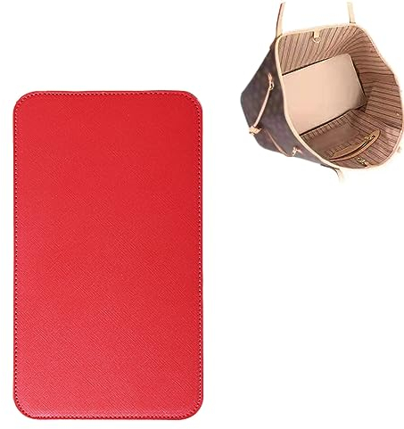 ZARSIO Handtasche Base Shaper PU Ledertasche Liner Board Kompatibel mit Speedy 30 Tote Geldbörse 11,8 x 5,9 Zoll Untere Pad Arc Corner Einsatz (Rot)