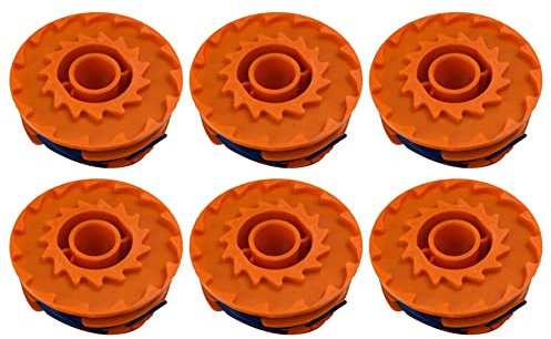 Donkivvy 6 Pcs Replacement Strimmer Spool Line for MacAllister MGT35025 MGT45028 MGT60030 Grass Trimmers