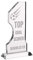 Wanapix | Personalisierte Trophäe mit Name und Text | Graviertem Glas (Grauskala) | Personalisierte Trophäe | Inklusive Aufbewahrungsbox | Auszeichnung (18 cm) | Fußball