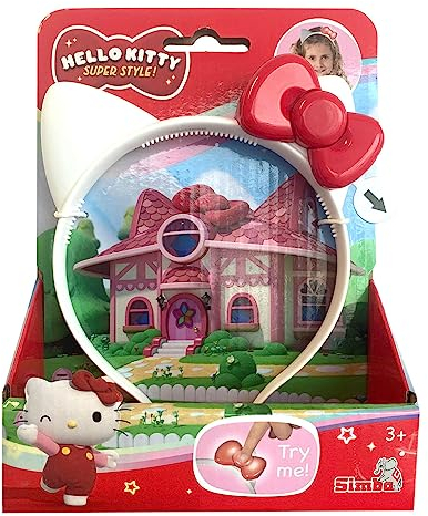Simba Hello Kitty - Diadema para el pelo, con luz y sonido, 16 cm, a partir de 3 años
