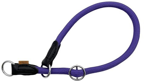 Aiminto Geflochtenes Halsband, Profi-Training-Hundehalsband, kein Ziehen, rundes Martingalhalsband, Schlupfhalsband mit verschiebbarem Stop-Ring – ideal für mittelgroße Hunde (M+ (1/2 Zoll) – 45,7 cm