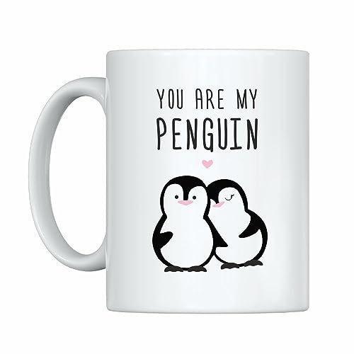 4you DESIGN Tasse you are my penguin, Lustige Keramiktasse zum Geburtstag, Ostern, Weihnachten, Valentinstag, Kaffeebecher für Verlobte, Spaßgeschenk, 330ml