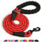 Spanner In The Works® | Red Dog Leads For Large Dogs - Reflective Dog Leashes, 1.5 Metre Long, Thick 13mm Anti Pull Leash | Comfort Handle, Strong 360 Swivel Rope Lead