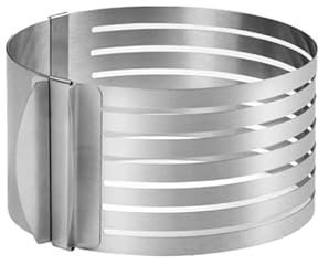 Adjustable Cake-Slicer and Cake Mold Layer Cake Cutter Leveler Stainless Steel Cake Slicing-Ring 16-20cm DIY Baking Tool Bread-Slicer Machine for Homemade-Bread Adjustable
