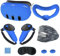 SPEPROECO VR Accessory Set for Meta Quest 3,7pcs Protective Cover Accessories for Meta VR Headset Washable Multi Colors Soft Shell Skin, Controller Grips & Face Cover Set