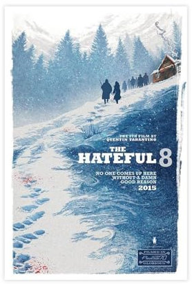 MAHWER Filmposter The Hateful 8, Leinwand-Poster, Schlafzimmer, Dekoration, Sport, Landschaft, Büro, Raumdekoration, Geschenk, ungerahmt, 30 x 45 cm