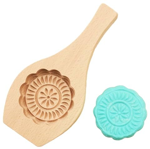 Moon Cake Mould Wooden Cookie Molds Chinese Traditional Pastry Molds Autumn Festival Cakes Moon Tool Cake Mould 3D Press Mooncake Mold for Muffin Mooncake Biscuit Chocolate Pumpkin Pie