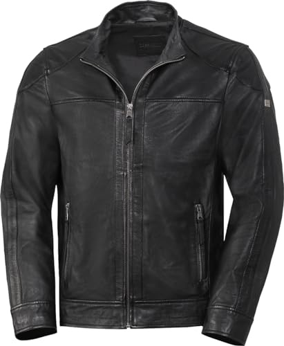 Ross & Cole Lederjacke Herren, 100% Echtleder, Übergangsjacke Herren aus butterweichem Nappaleder, hochwertige Biker Lederjacke für Männer, Gr. 48-60