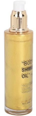 Body Glitter Oi, Cuidado Corporal Hidratante Luminoso y Luminoso para un Día de Playa (GOLD)