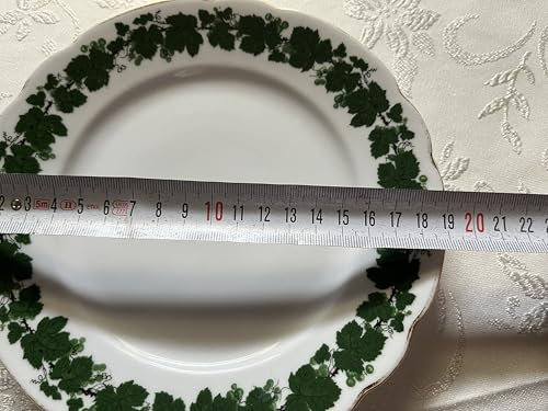 Generisch Meissen Teichert Weinlaub Teller, Durchmesser 19cm 100 Jahre Alt