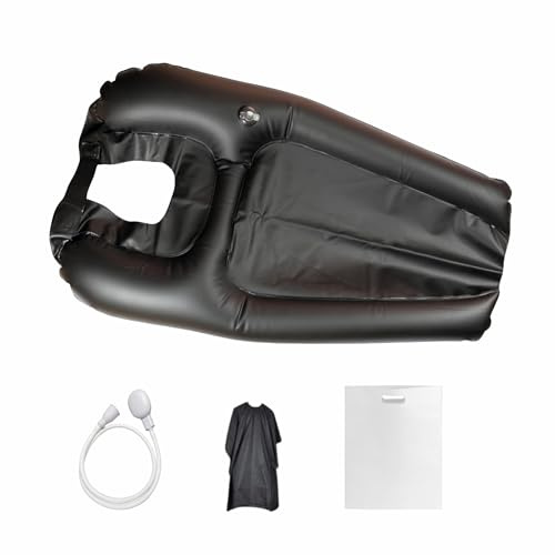 EURI Lave-tête portable pour la maison | Lave-tête portable | Lave-tête portable pour la maison | Lave-tête gonflable | Lavabo portable pour lit et chaise |