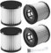 Alrens A32VC05 Nass-/Trockensaugerfilter für Ryobi 18V ONE+ Nass-/Trockensauger P3240, PCL733, PCL734, waschbar und wiederverwendbar, vergleichbar mit Teilenummern A32VC05, A32RF08, 4 Stück