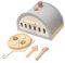 EHJRE Juego de Juguetes de Pizza de Madera, Juego de Simulación, Accesorios de Cocina, Juguetes de Aprendizaje Creativos
