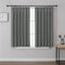 Joydeco Gardinen mit Kräuselband Blickdicht Vorhänge Schienensystem Verdunkelungsvorhang mit Haken Thermovorhang Kälteschutz Schlafzimmer Wohnzimmer 2er Set 137x117cm Hellgrau