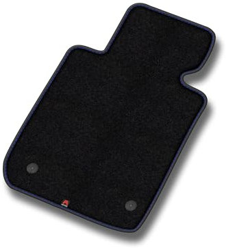 MatsMore Velours Fahrermatte 1-teilig passt für BMW 1er E87 2004-2011 - Premium, Matt, Blau Fahrerseite - Erleben Sie neuen Fahrkomfort mit einem Velours- Fahrermatte passend für Ihr Auto